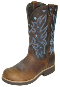 Twisted X WBB0017 for $129.99 Ladies Barn Burner Casual Boot with Brown Pebble Leather Foot and a Wide Round Toe